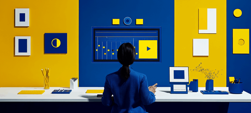 An AI-generating image showing the new AI video feed gives anyone the power to create or remix videos using text prompts, music, and styles.