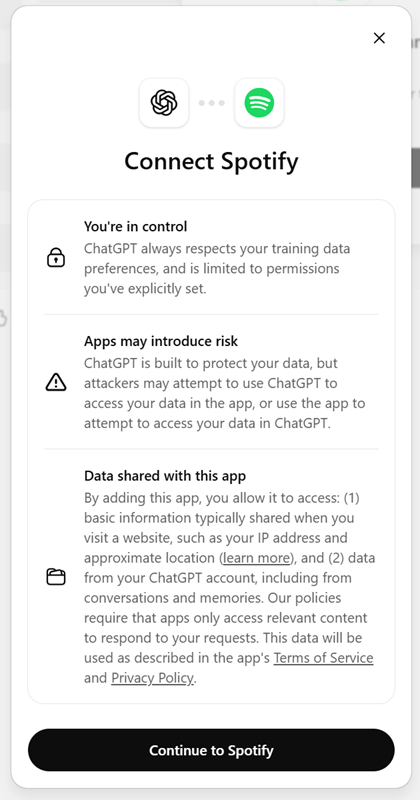 chatgpt apps privacy