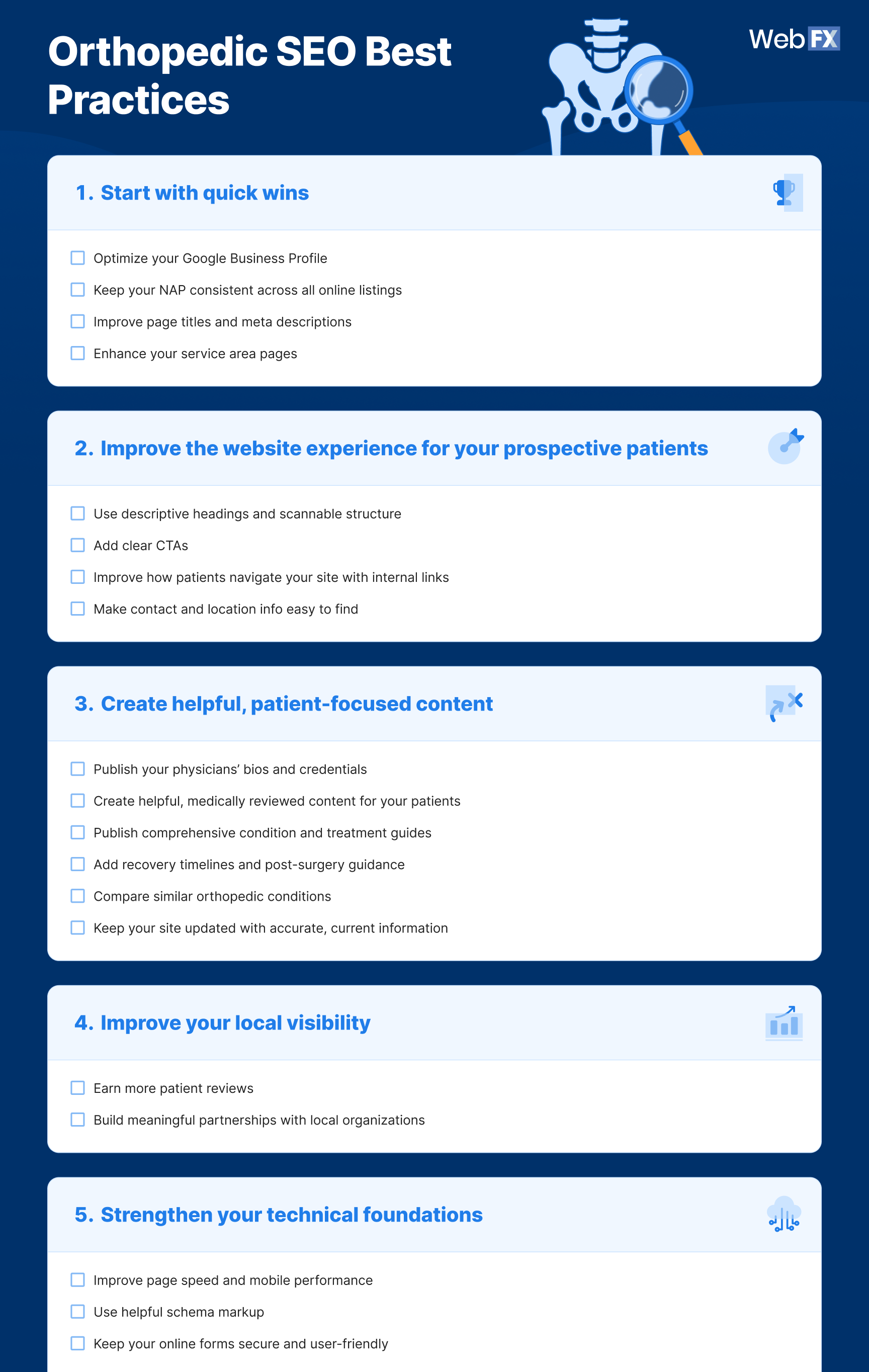 SEO for orthopedics tips