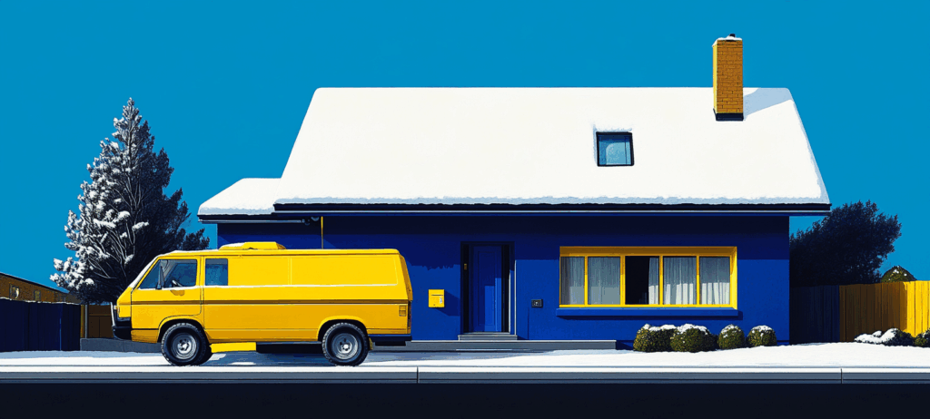 An AI-generated image portraying the seasonal search shifts in home services demand.