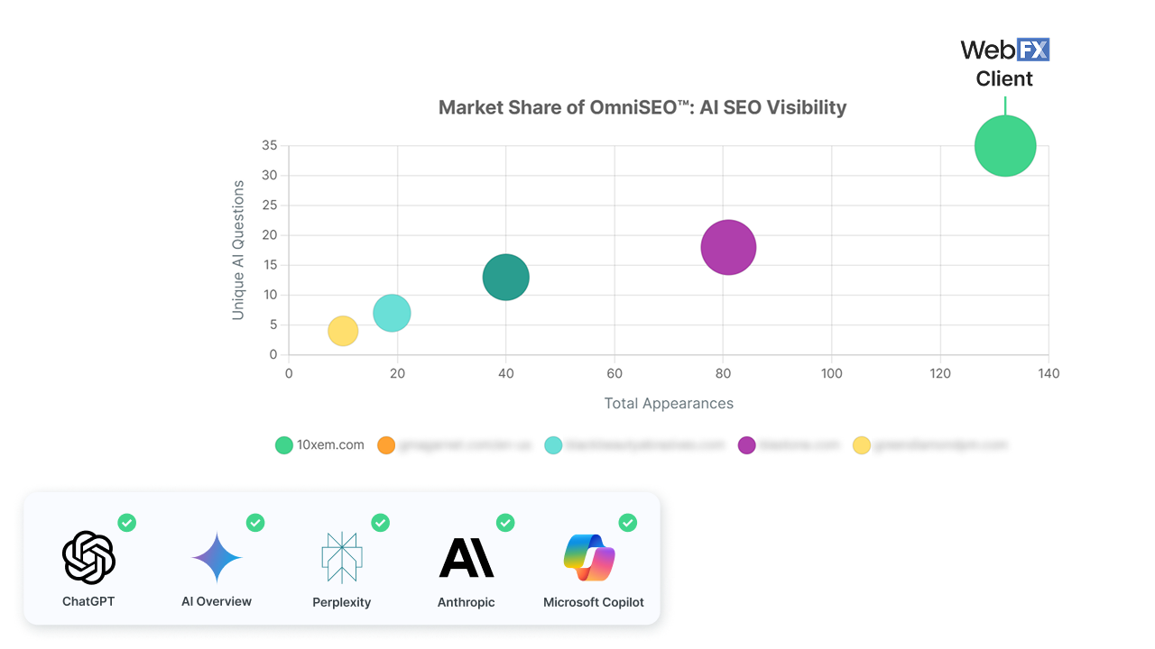 10X Anonymized AI Market Visibility Visibility