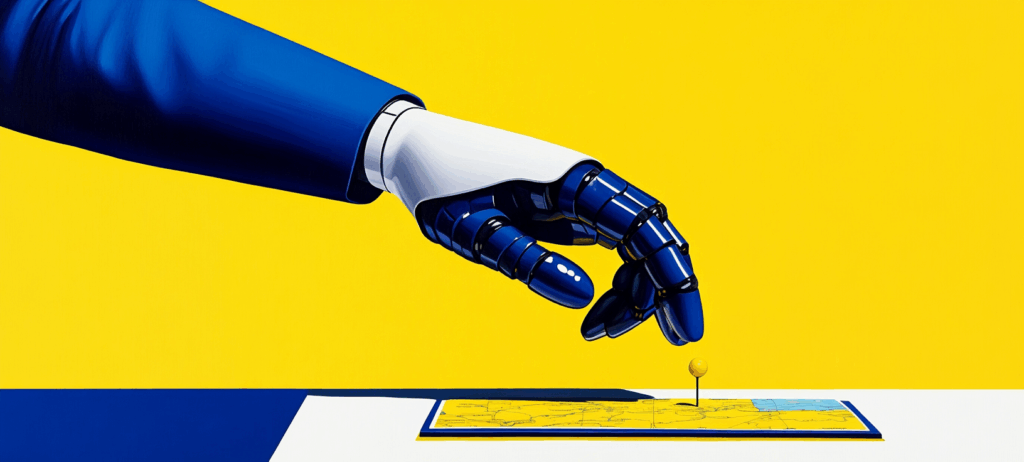 Person pinpointing a path to success in their local AI citation strategy.