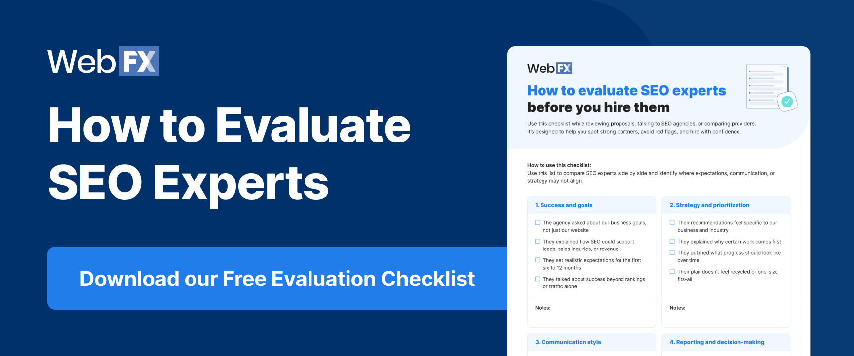 how to evaluate SEO experts