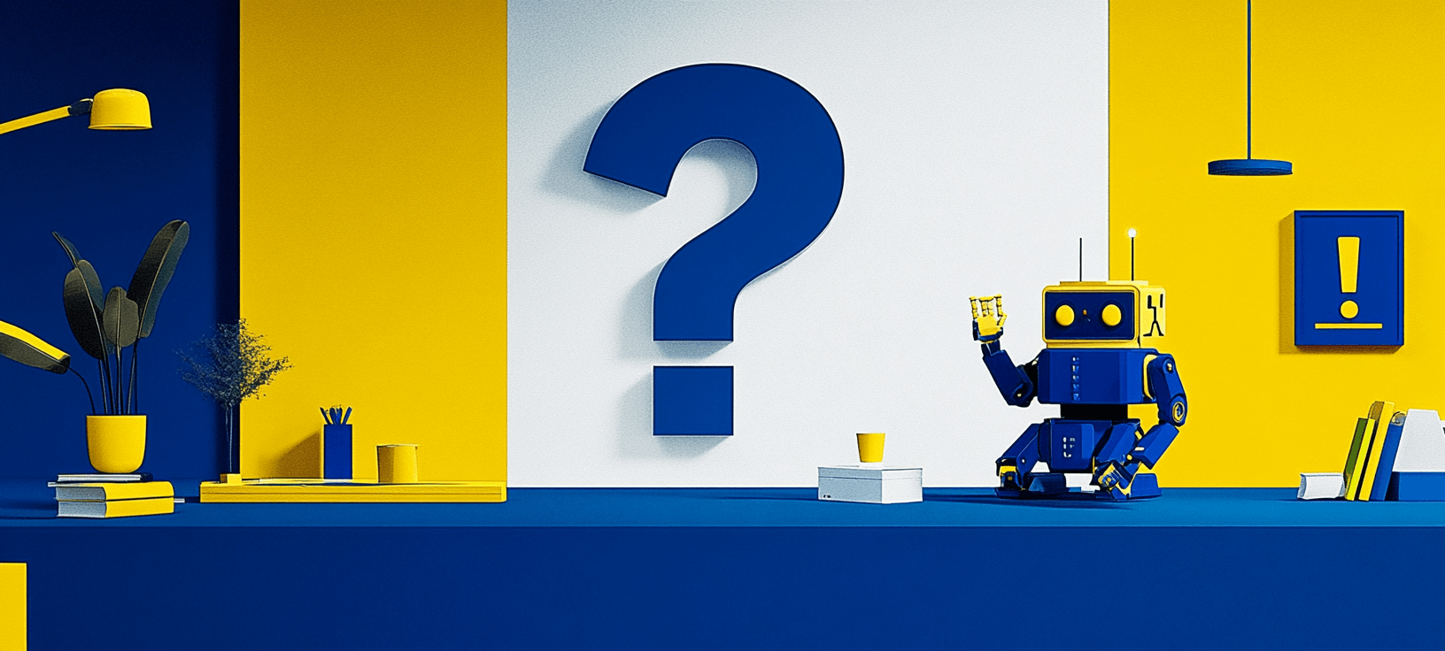 An AI-generated image depicting AI optimization FAQs.