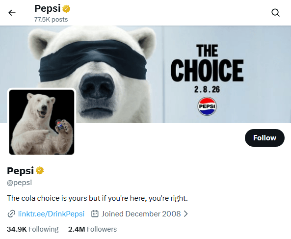 big game pepsi twitter