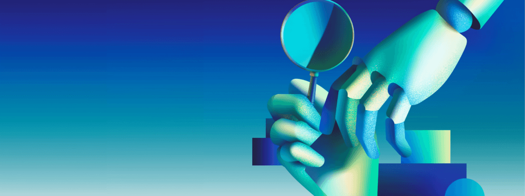 An AI-generated header image portraying how to build the business case for AI SEO.