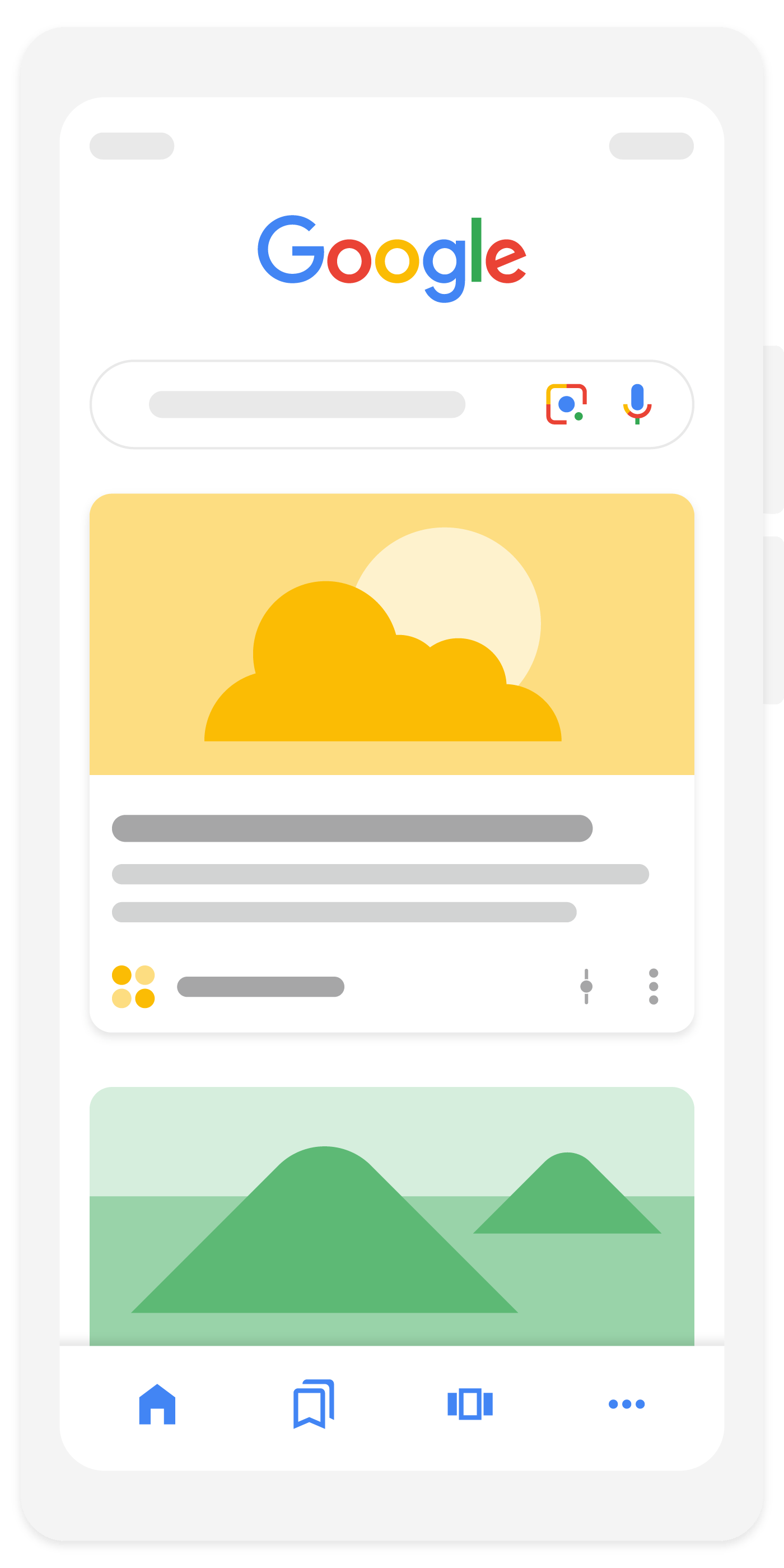 An image shared by Google showing Discover as a part of Google Search.