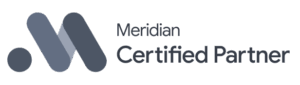 Meridian Certified Partner FX Greyscale 1 min 300x85
