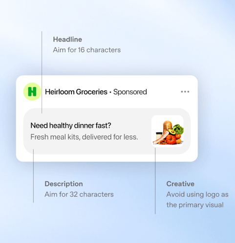 An example of a ChatGPT ad unit, as shared by OpenAI in their Help Center.