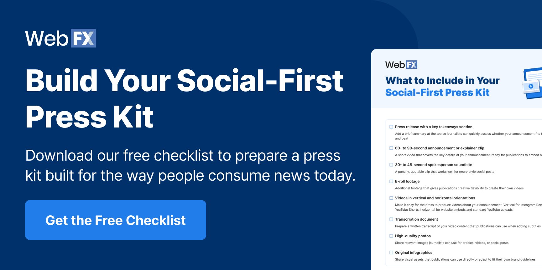 social-first press kit