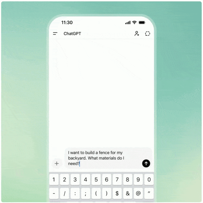 An example of how ChatGPT ads look and where they appear, as shared by OpenAI.