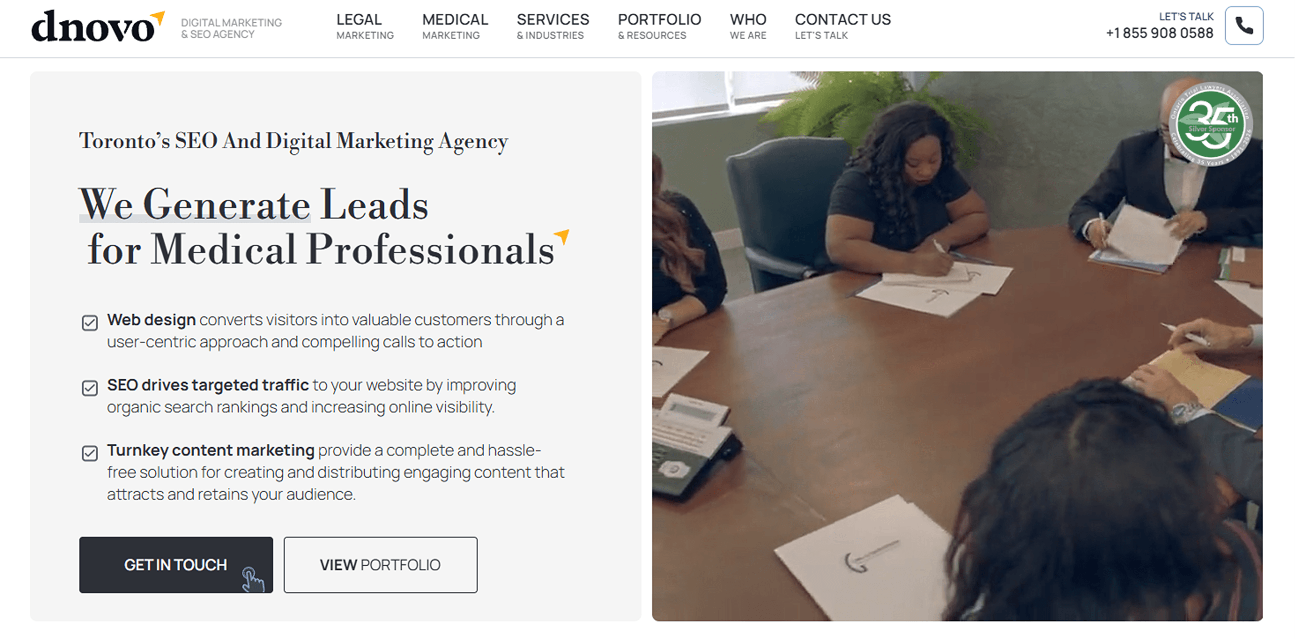 dNOVO Group homepage screenshot 1 scaled