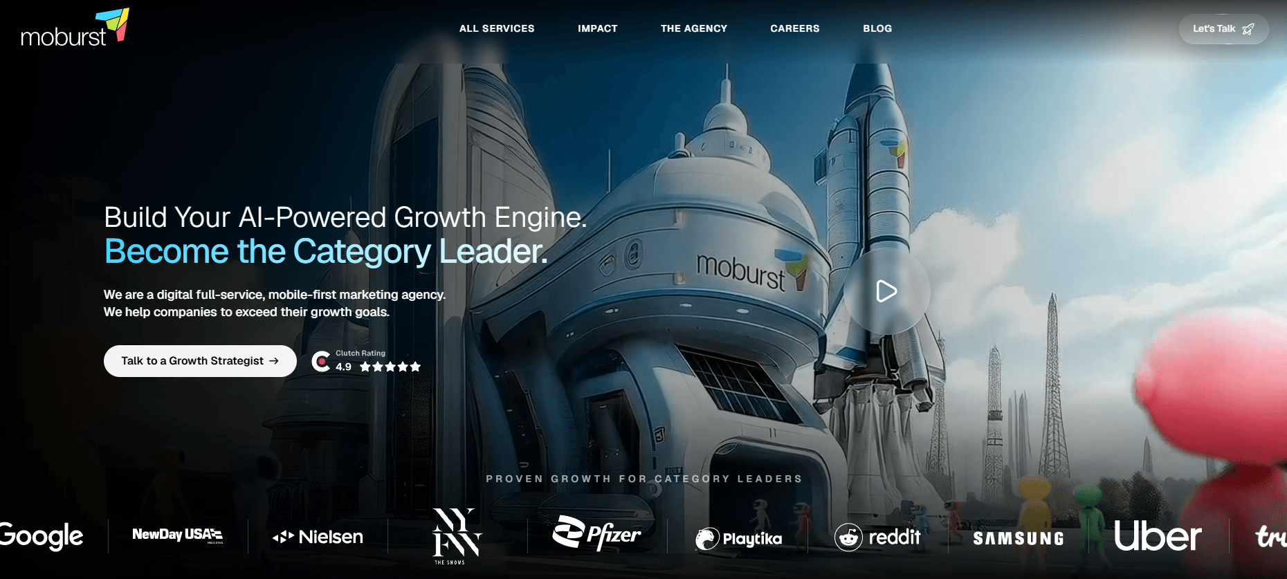 Moburst homepage