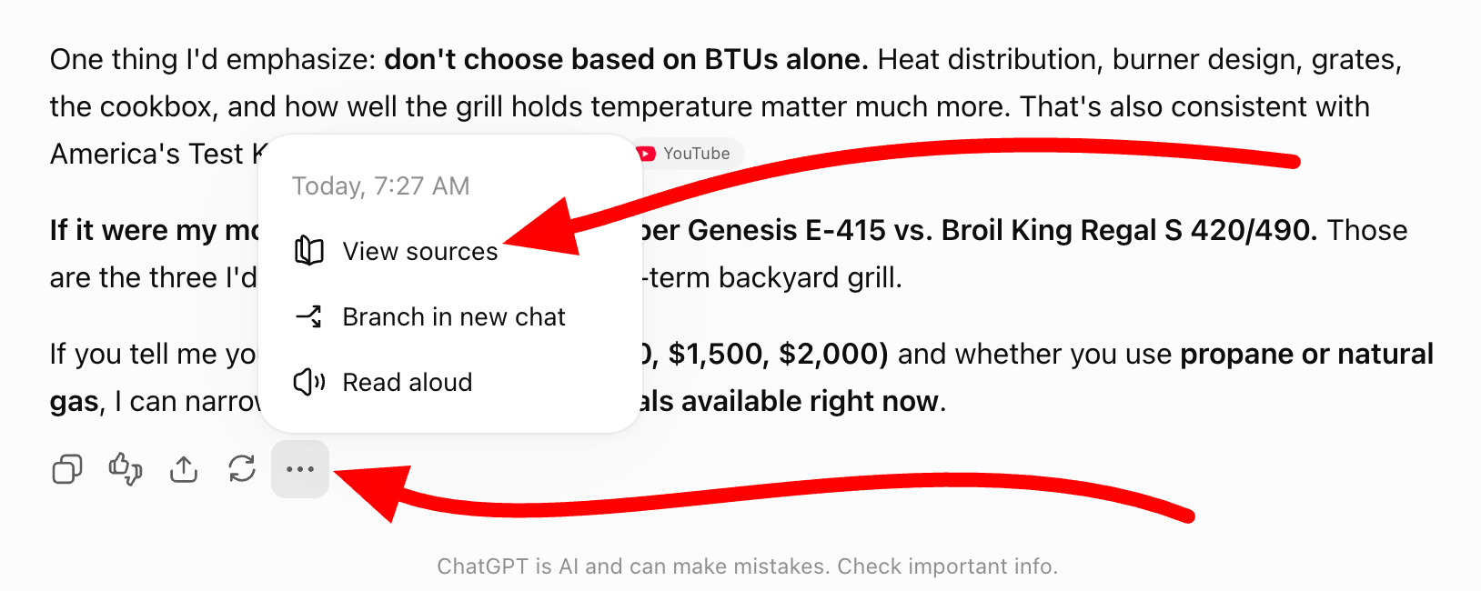 ChatGPT now requires more actions to view sources. Source: Search Engine Roundtable