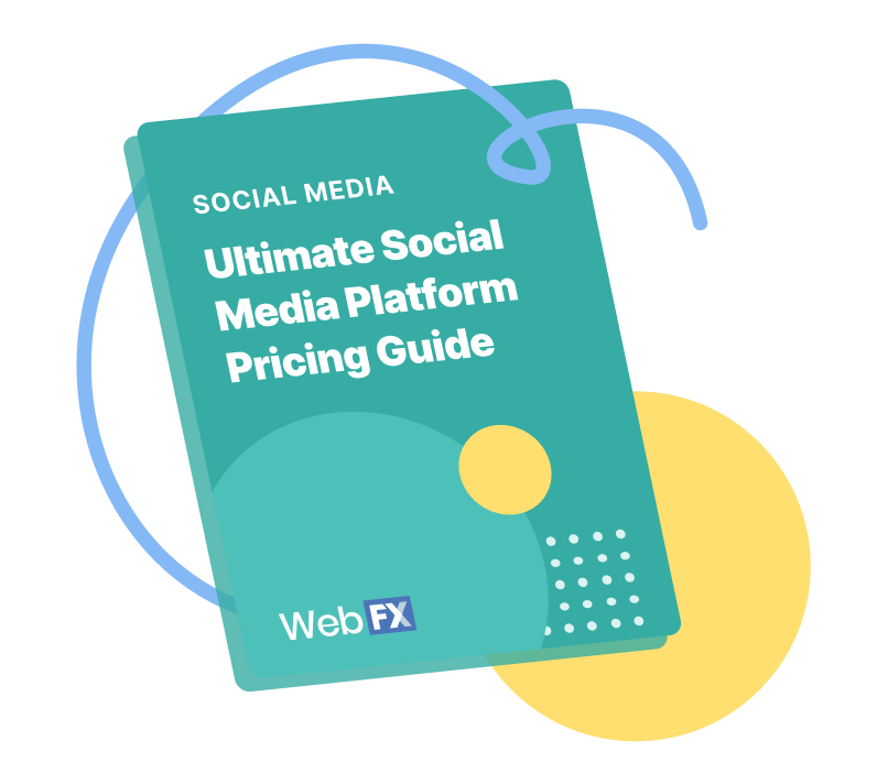 Guide image on social media platform pricing guide