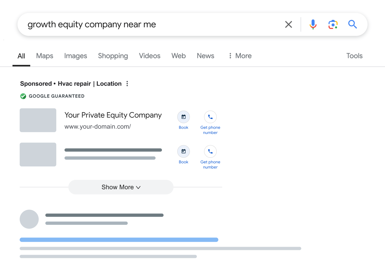 Search result for growth equity firm near me
